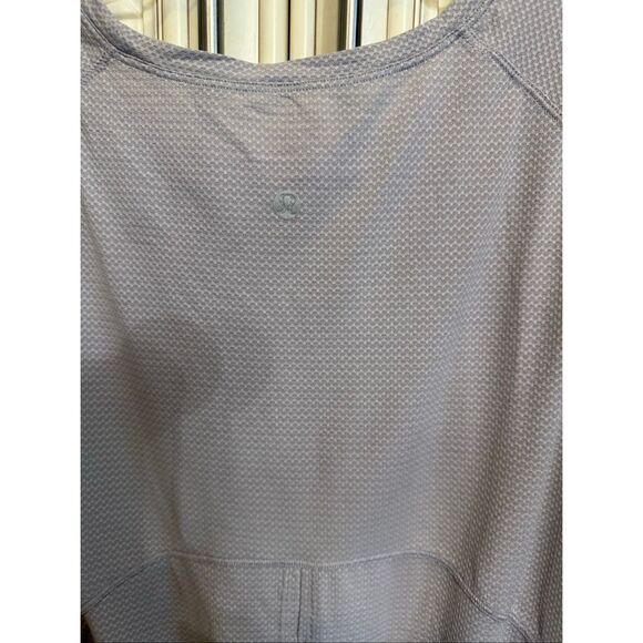 Lululemon Women's Open Up Tie Back Cuffed Short Sleeve Athletic Top Purple Large - Picture 2 of 10